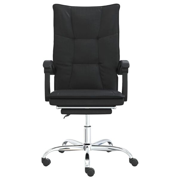 vidaXL Fauteuil inclinable de bureau Noir Similicuir
