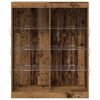 vidaXL Buffet LED Bois ancien 41 x 37 x 100 cm Bois d'ing&eacute;nierie