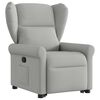 vidaXL Fauteuil inclinable gris nuage tissu