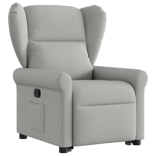 vidaXL Fauteuil inclinable gris nuage tissu