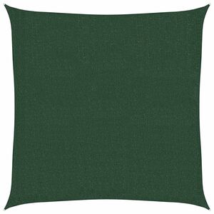 vidaXL Voile d'ombrage 160 g/m&sup2; Vert fonc&eacute; 2x2 m PEHD