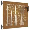 vidaXL Porte de Jardin 85 x 75 cm Acier peint par poudre Verrouillable