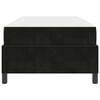 vidaXL Cadre de lit avec matelas Noir 100 x 200 cm tissu