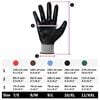vidaXL Gants de Travail 24 pcs Gris et Noir 8 / m Polyester