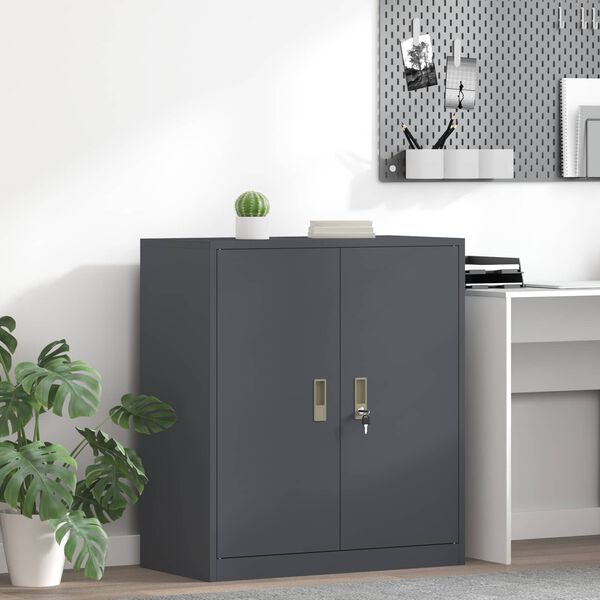 vidaXL Armoire de rangement Anthracite 80 x 40 x 90 cm Acier