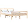 vidaXL Cadre de lit sans matelas bois massif 140x200 cm