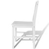 vidaXL Chaises à manger lot de 2 blanc bois de pin