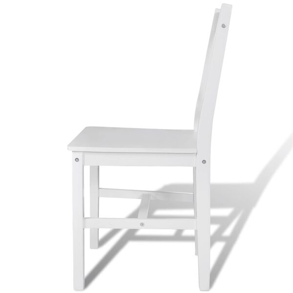 vidaXL Chaises à manger lot de 2 blanc bois de pin