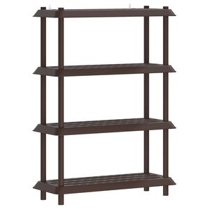 vidaXL Unit&eacute; de rangement 4 niveaux 100 x 40 x 136,5 cm PP Marron