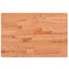 vidaXL Comptoir de salle de bain 80x40x4 cm bois massif de h&ecirc;tre