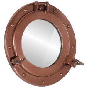 vidaXL Miroir en forme de hublot mural &Oslash;30 cm&nbsp;aluminium et verre