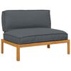 vidaXL Ensemble de Canap&eacute;s avec coussin Anthracite 120 x 92 x 69 cm