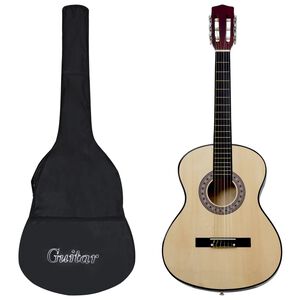 vidaXL Guitare classique avec sac pour d&eacute;butants 4/4 39"