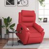 vidaXL Fauteuil inclinable de massage Rouge Similicuir