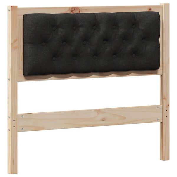 vidaXL T&ecirc;te de lit Autre Marron et noir 90 cm Bois massif en pin