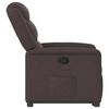 vidaXL Fauteuil inclinable marron fonc&eacute; tissu