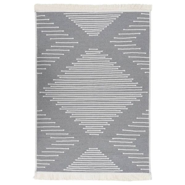 vidaXL Tapis Gris fonc&eacute; 160x230 cm Coton