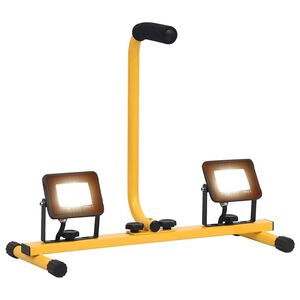 vidaXL Projecteur à LED avec poignée 2x10 W Blanc chaud