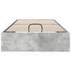 vidaXL Cadre de lit ottoman Gris B&eacute;ton 100 x 200 cm Bois d&rsquo;ing&eacute;nierie