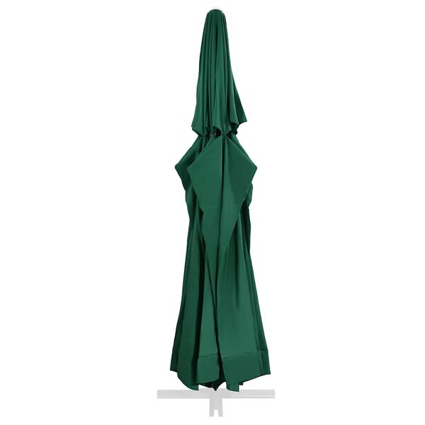 vidaXL Tissu de remplacement pour parasol d'ext&eacute;rieur Vert 610 cm