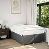 vidaXL Cadre de lit sans matelas gris foncé 120x190 cm tissu