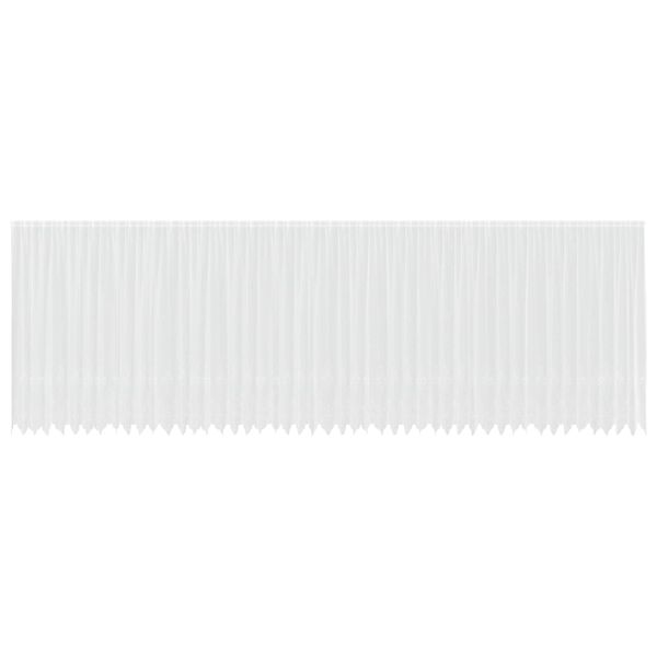 vidaXL Rideau en Dentelle Floral Blanc 220 x 1200 cm Polyester