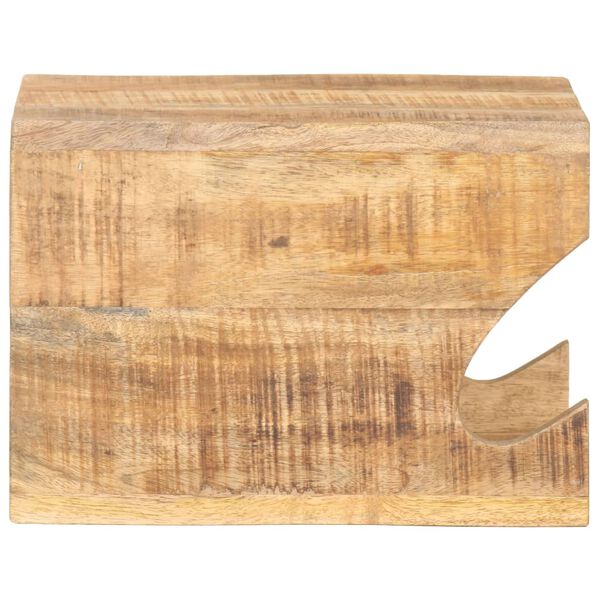 vidaXL Support mural de v&eacute;los 35x25x25 cm Bois de manguier brut solide