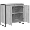 vidaXL Meuble d'appoint Gris Sonoma 79 x 36 x 75 cm Bois d'ing&eacute;nierie