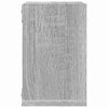vidaXL &Eacute;tag&egrave;res Murales avec &eacute;tag&egrave;re 4 pcs Gris Sonoma 26 x 15 x 26 cm