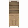 vidaXL Haut Armoire Ch&ecirc;ne artisanal 69,5 x 34 x 180 cm