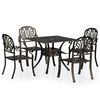 vidaXL Ensemble de bistro 5 pcs Aluminium coul&eacute; Bronze