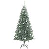 vidaXL Sapin de No&euml;l artificiel 300 LED&boules&neige floqu&eacute;e 240 cm