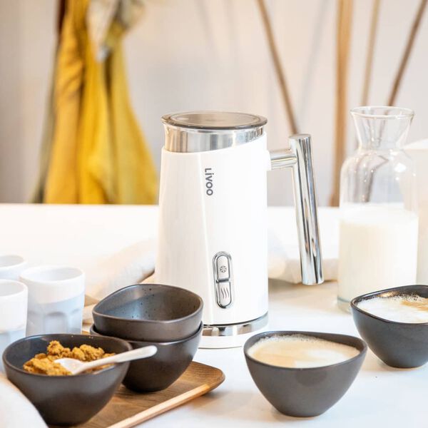 Livoo Mousseur &agrave; lait 500 W Blanc