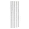vidaXL Rideau anti-insectes en chenille Gris clair et blanc