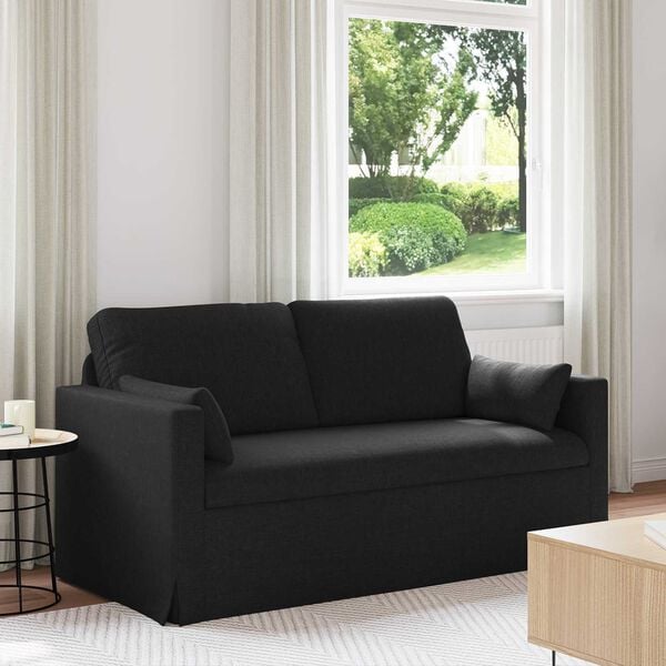 vidaXL Canap&eacute; Noir Dimensions globales: 158 x 78 x 80 cm (l x P x H)