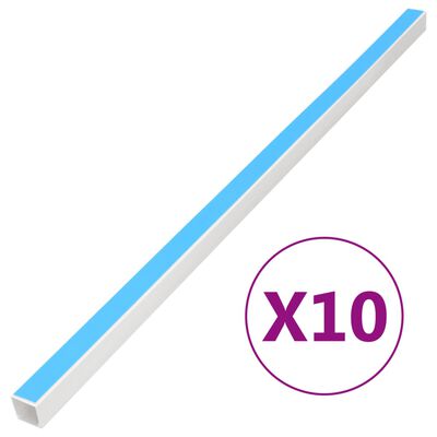vidaXL Goulotte de câble auto-adhésive 20x10 mm 10 m PVC