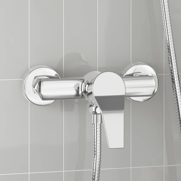 vidaXL Mitigeur de douche Chrome G 1 / 2 pouces Laiton