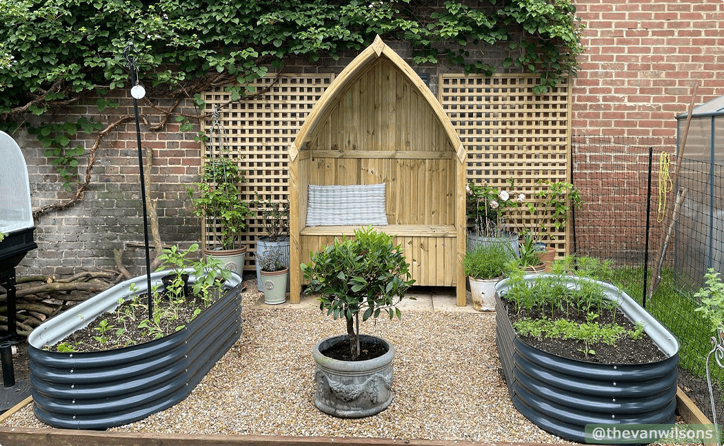 Gardening in a greenhouse