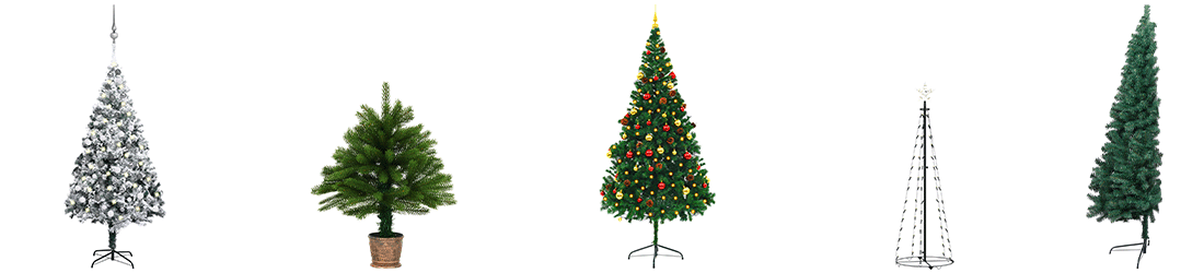 types d'arbres de Noël artificiels