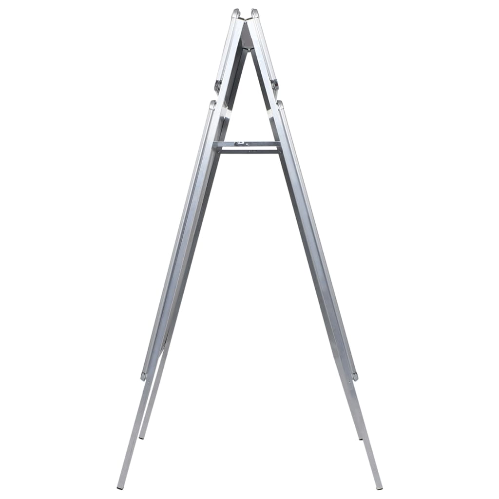 vidaXL Support d'affiche A1 avec en-tête pour clients Aluminium