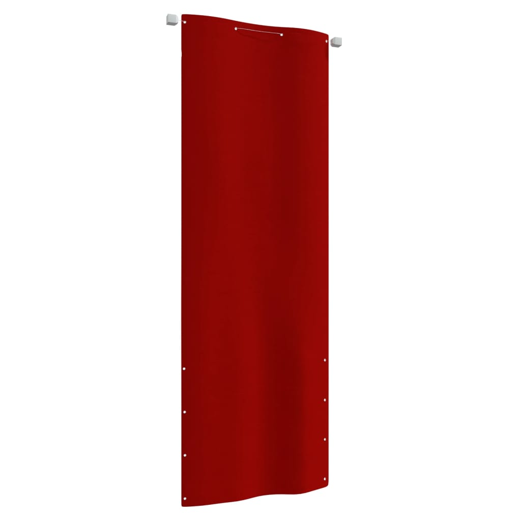 vidaXL Écran de balcon Rouge 80x240 cm Tissu Oxford