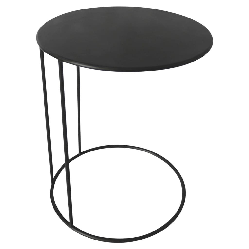 Lesli Living Table d'appoint Amy 40x54,5 cm Noir