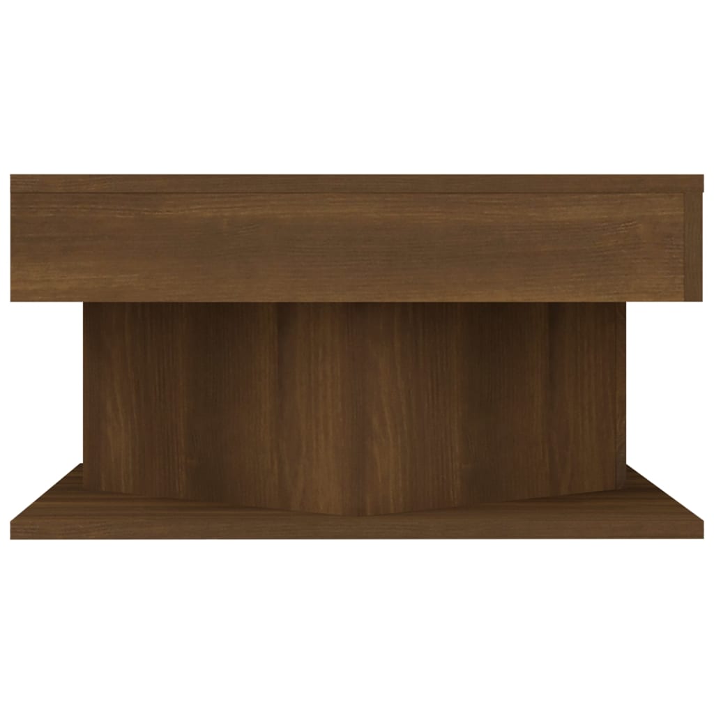 vidaXL Table basse Chêne marron 57x57x30 cm Bois d'ingénierie