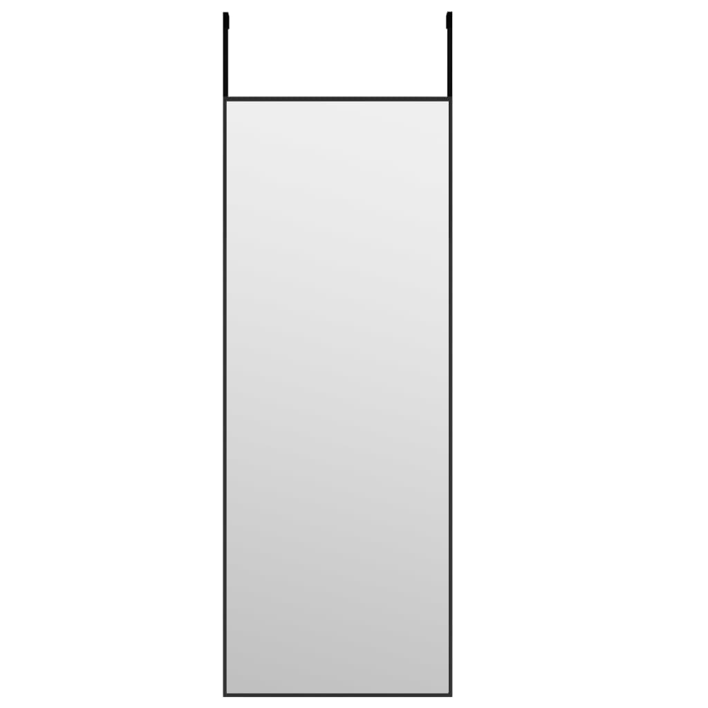 vidaXL Miroir de porte Noir 30x80 cm Verre et aluminium