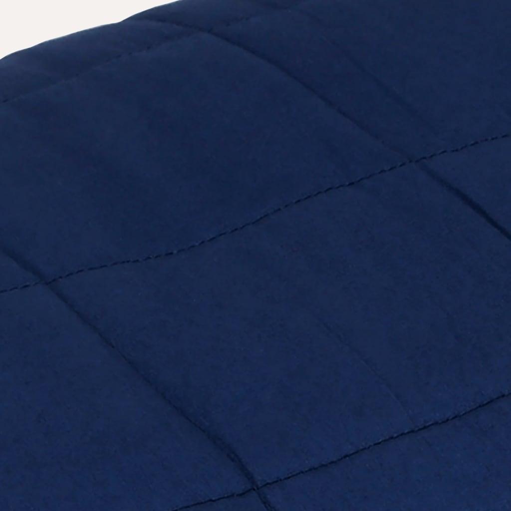 vidaXL Couverture lestée Bleu 120x180 cm 9 kg Tissu