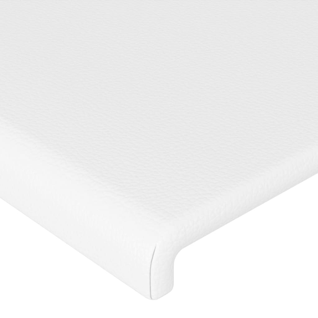 vidaXL Tête de lit à LED Blanc 80x5x78/88 cm Similicuir