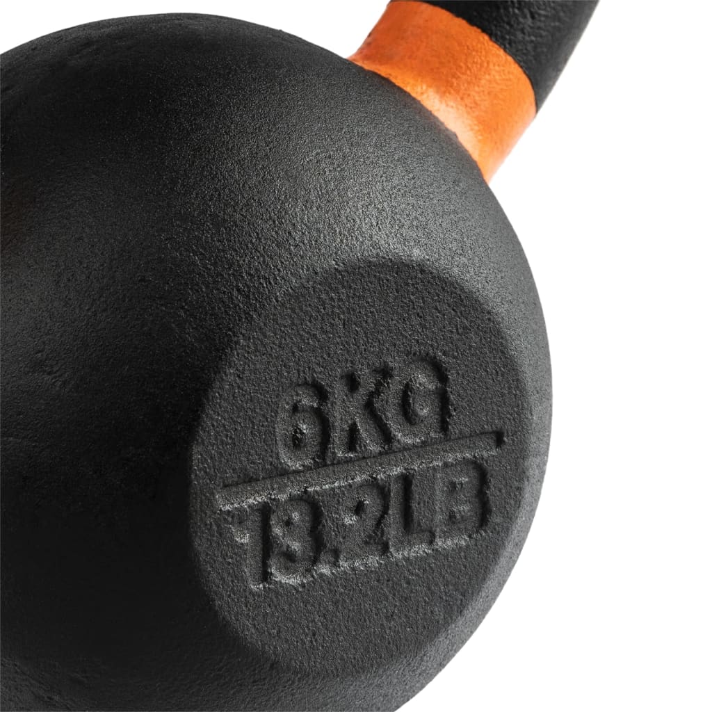 Wonder Core Kettlebell de force revêtu 6 kg Noir et orange