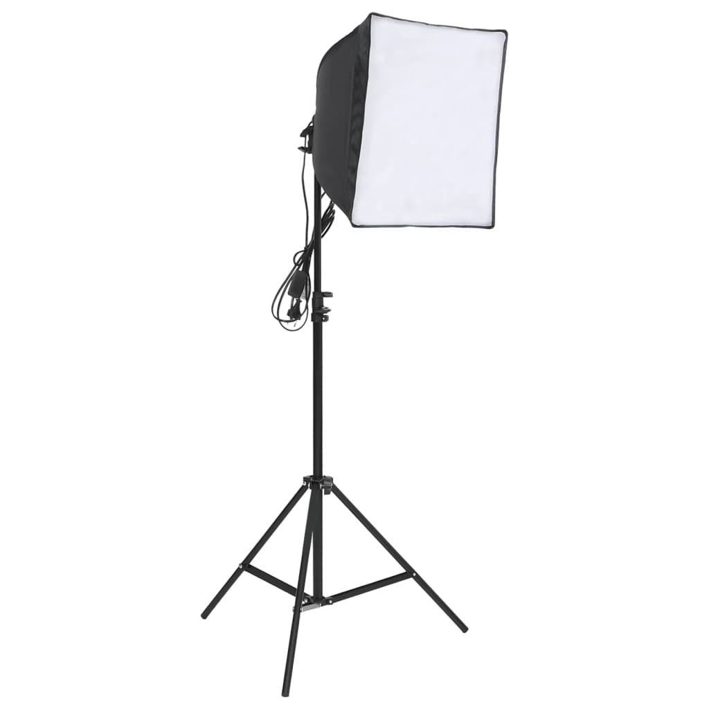 vidaXL Kit d'éclairage studio photo avec toiles de fond et réflecteur