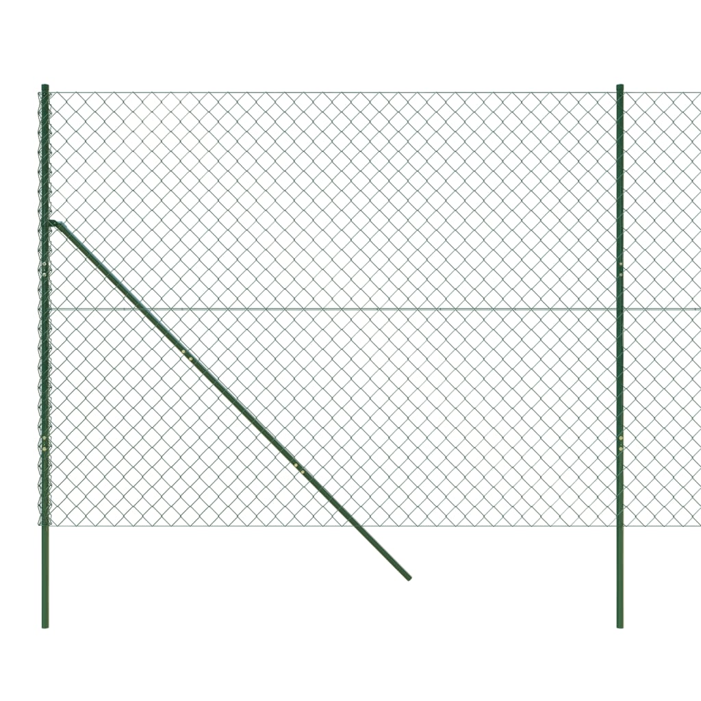 vidaXL Clôture en mailles de chaîne vert 1,8x10 m