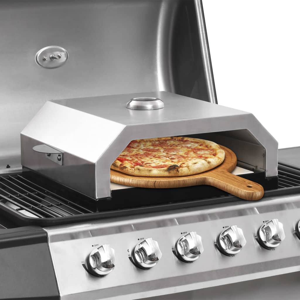 Set à pizza premium : pierre de cuisson ronde et pelle - Grillart